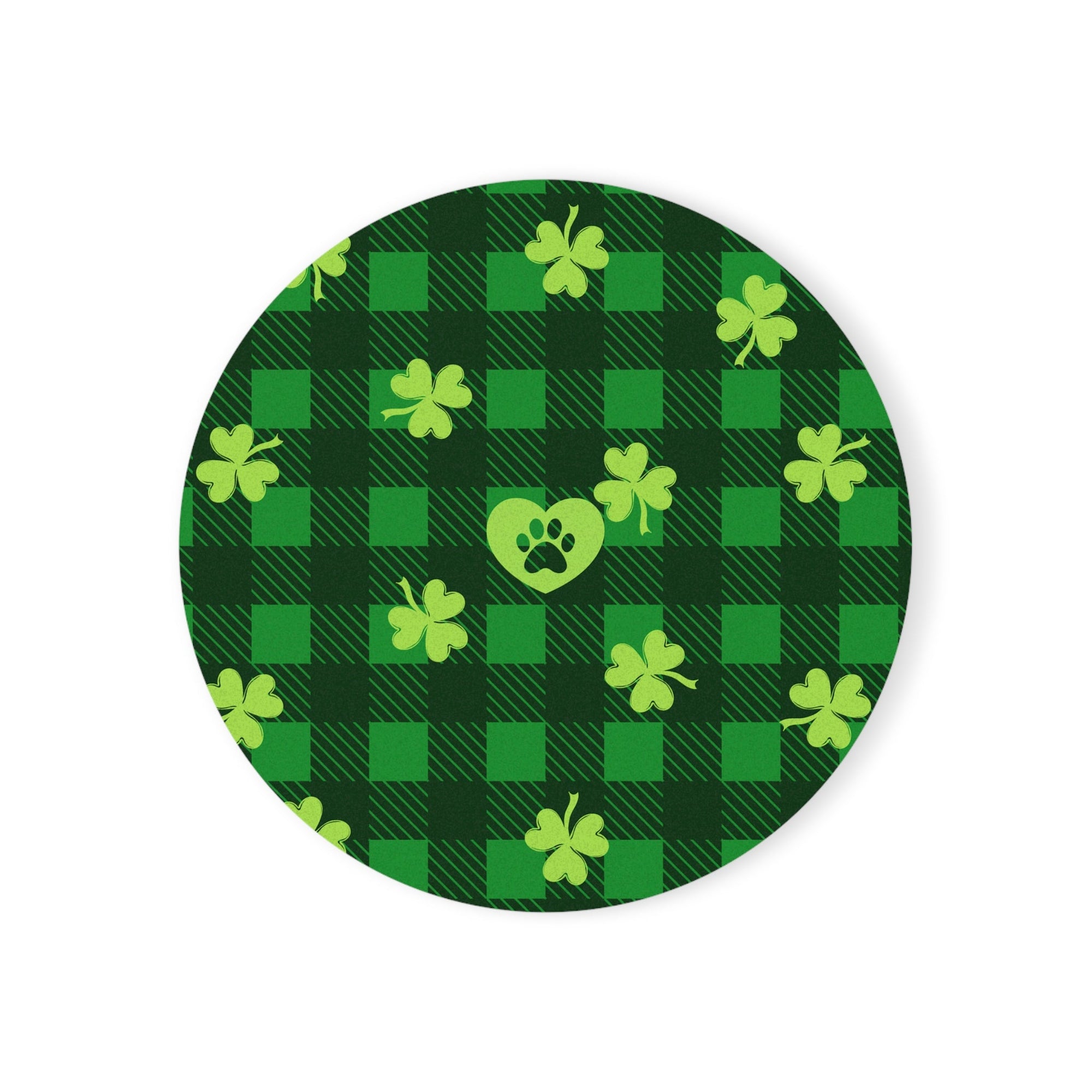 Shamrock Cork Back Coaster - Home Decor - Epileptic Al’s Shop