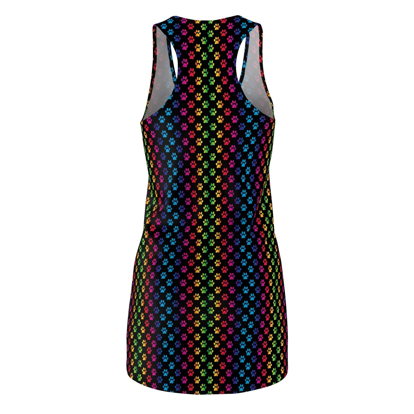 Shimmery Cat Paws Women's Cut & Sew Racerback Dress - All Over Prints - Epileptic Al’s Shop