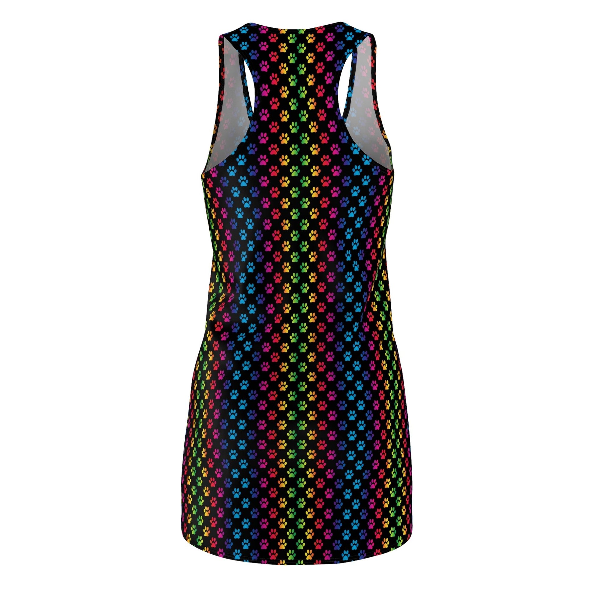 Shimmery Cat Paws Women's Cut & Sew Racerback Dress - All Over Prints - Epileptic Al’s Shop