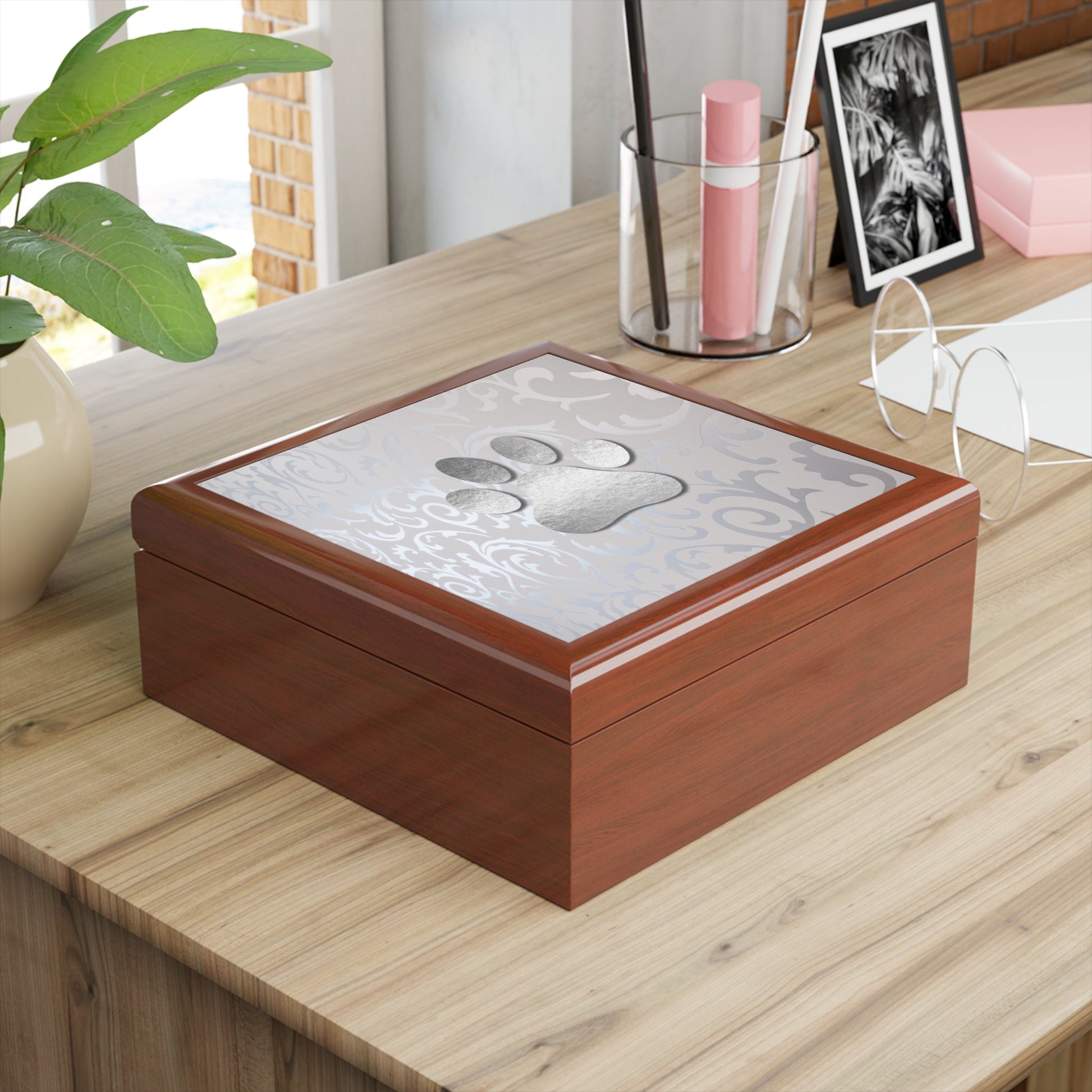 Shiny Silver Paw Jewelry Box - Home Decor - Epileptic Al’s Shop