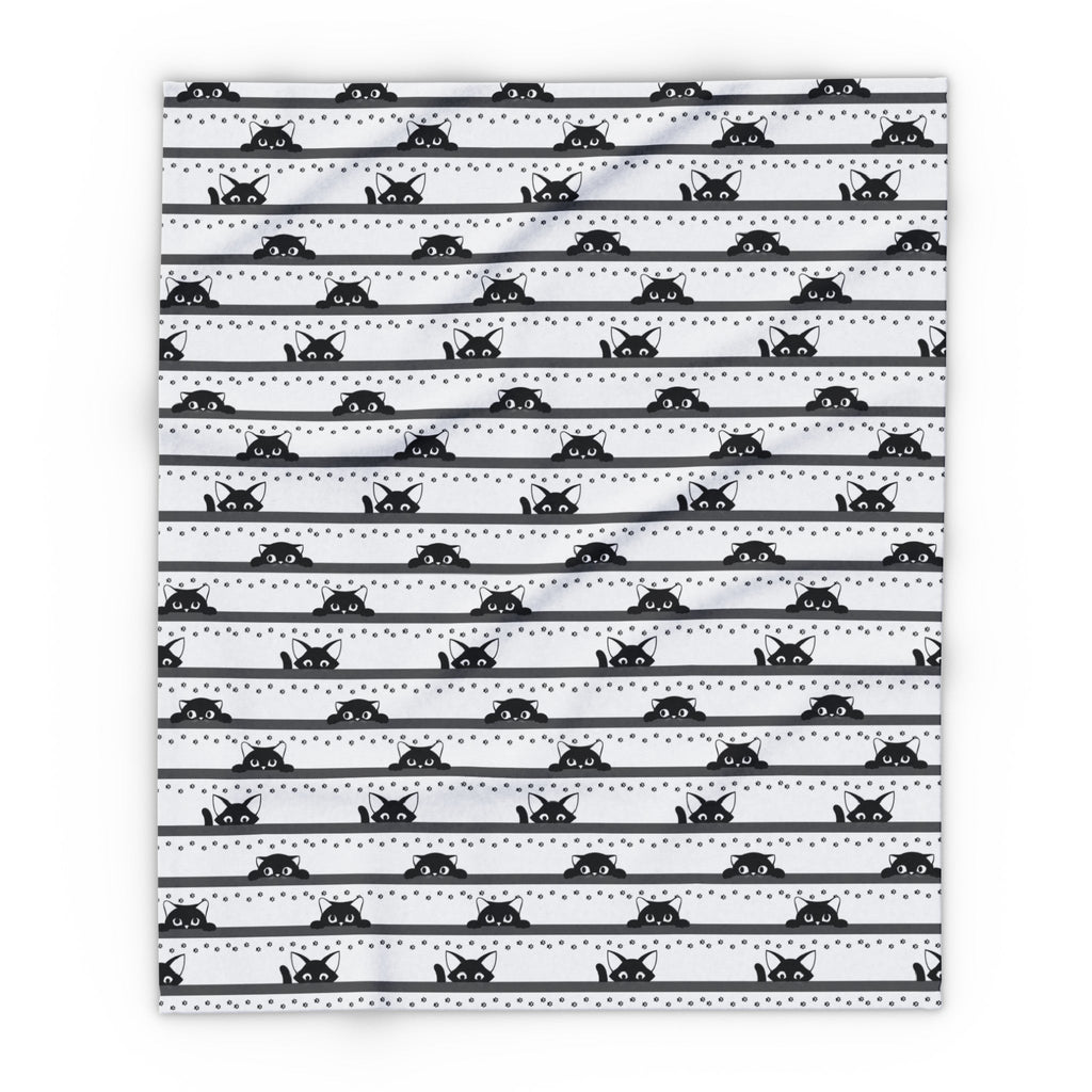 Shy Kitties Arctic Fleece Blanket - Home Decor - Epileptic Al’s Shop