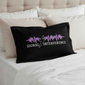 Signal Interference Microfiber Pillow Sham – Violet Waveform Lightning Bolt Design (Standard & King) - Decor, Pillows, Shams & Cases - EpiAl's Shop