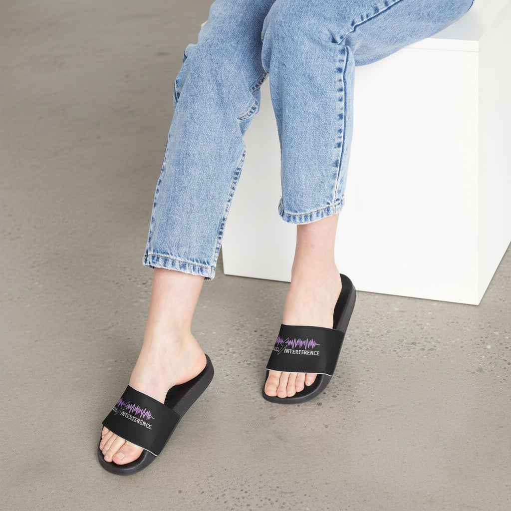 Signal Interference Slide Sandals — Controlled Chaos Edition - Shoes, Sandals - EpiAl's Shop