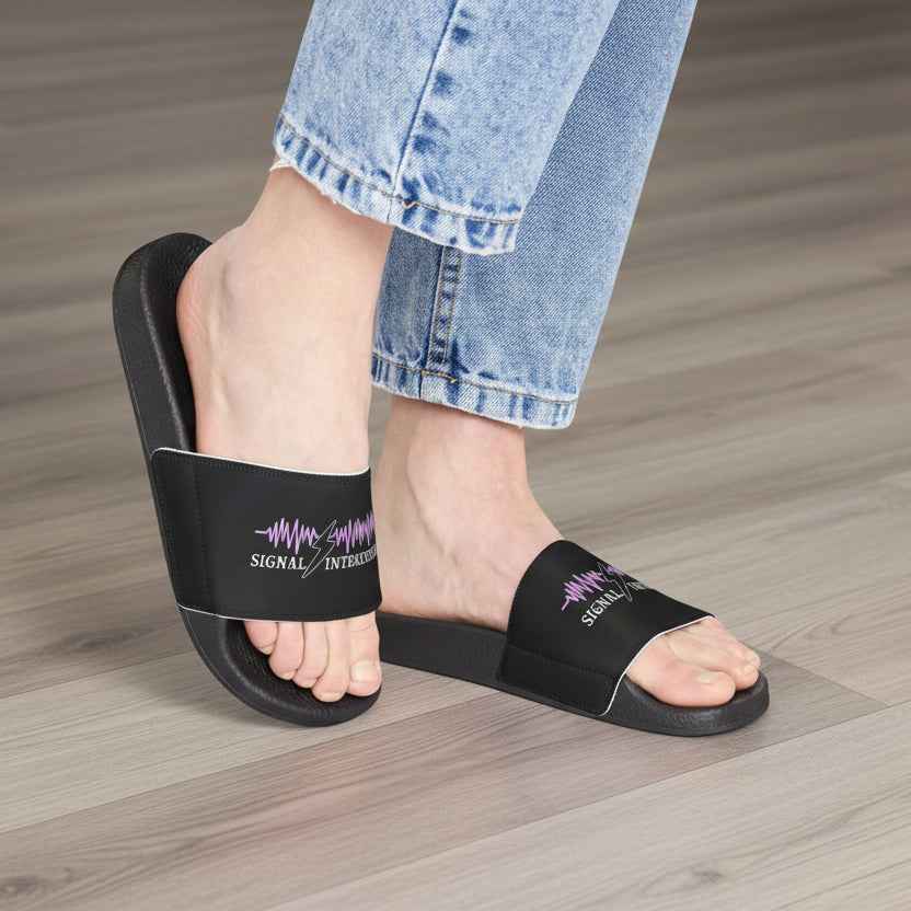 Signal Interference Slide Sandals — Controlled Chaos Edition - Shoes, Sandals - EpiAl's Shop