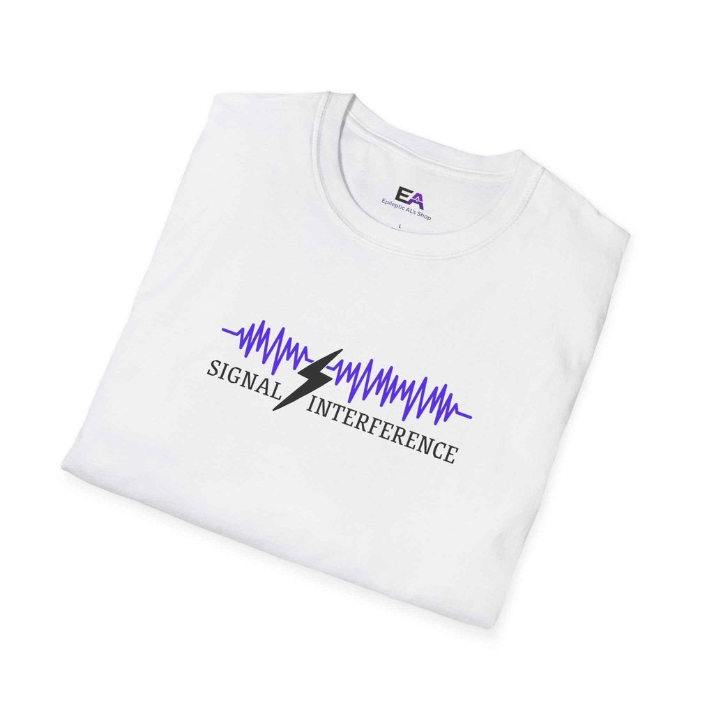 Signal Interference Tee — Quiet Static, Visible Spark - Clothing, Women, T-Shirts - EpiAl's Shop