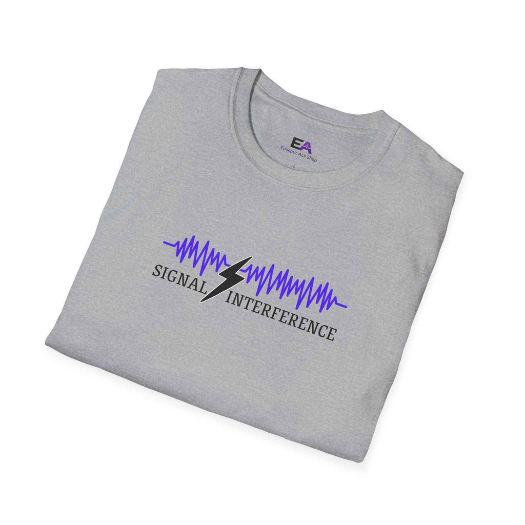 Signal Interference Tee — Quiet Static, Visible Spark - Clothing, Women, T-Shirts - EpiAl's Shop