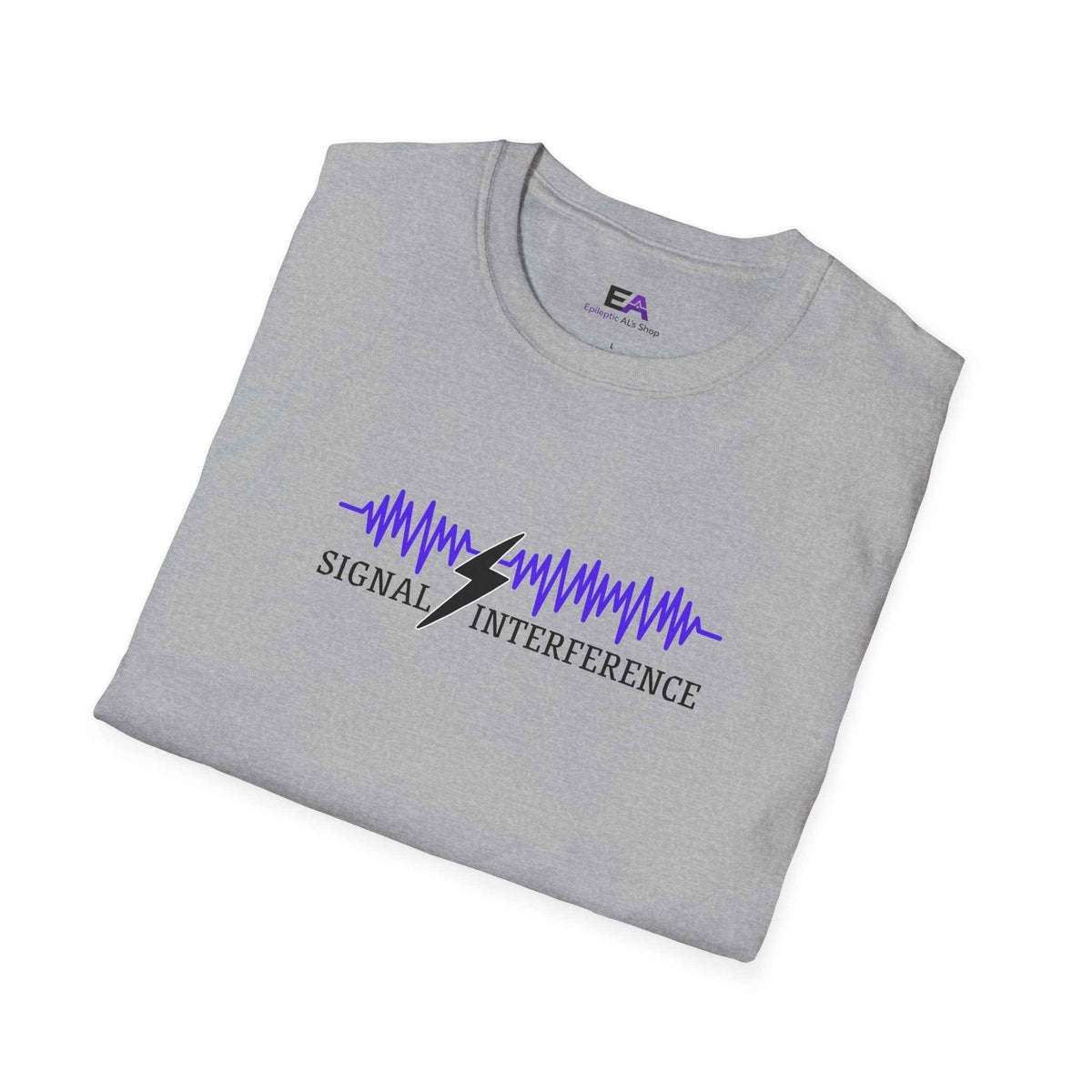 Signal Interference Tee — Quiet Static, Visible Spark - Clothing, Women, T-Shirts - EpiAl's Shop