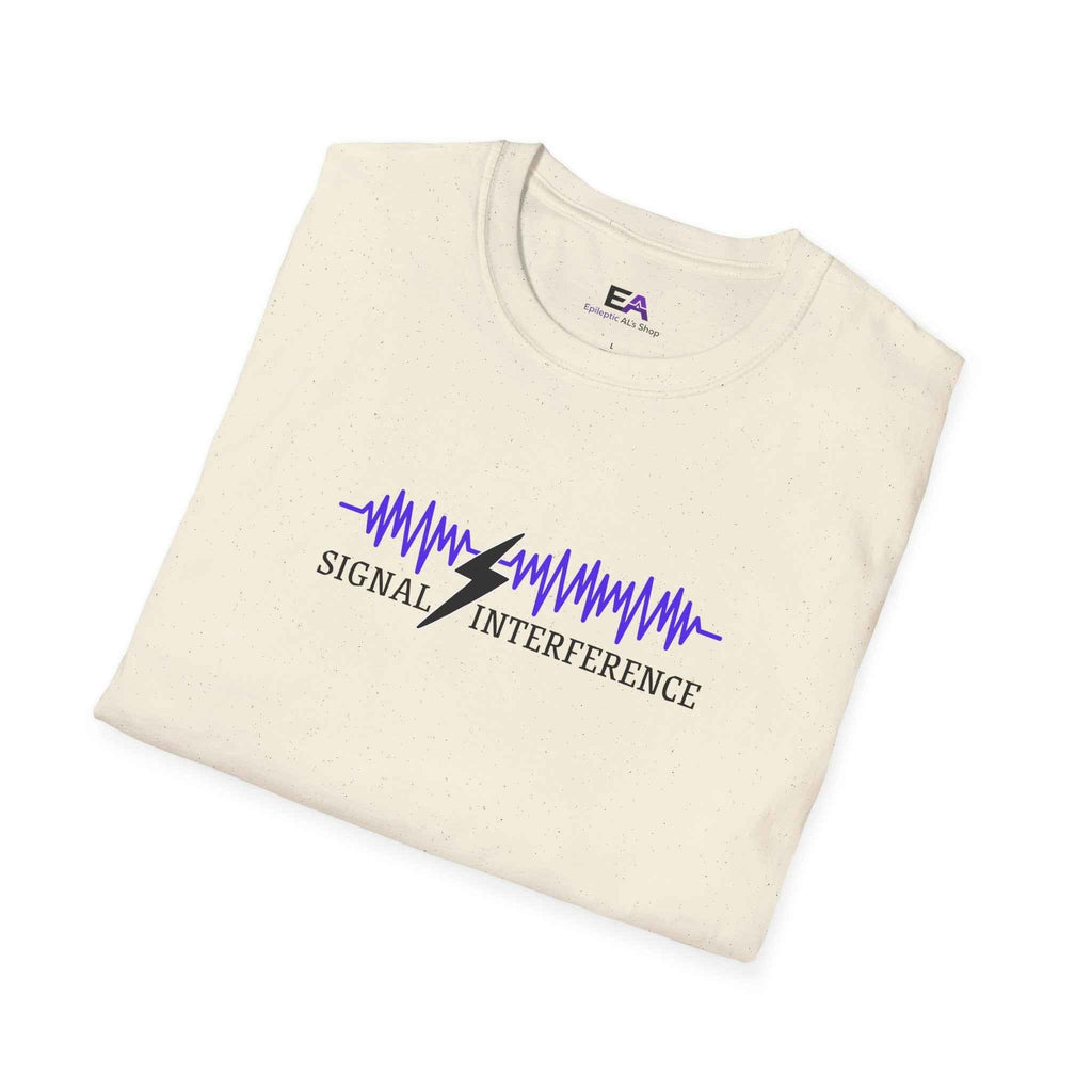 Signal Interference Tee — Quiet Static, Visible Spark - Clothing, Women, T-Shirts - EpiAl's Shop