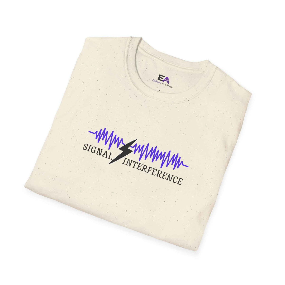 Signal Interference Tee — Quiet Static, Visible Spark - Clothing, Women, T-Shirts - EpiAl's Shop