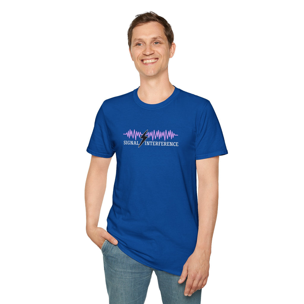 Signal Interference Tee — Quiet Static, Visible Spark - Clothing, Women, T-Shirts - EpiAl's Shop