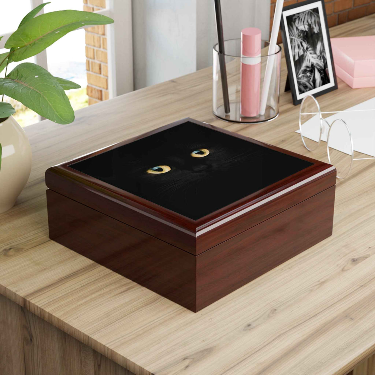 Silent Supervision Black Cat Jewelry Box | Mysterious Cat Keepsake Box - Decor, Jewelry Boxes - EpiAl's Shop