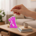 Silhouette Cat Holding the Key Plush Keychain - Jewelry, Keychains - EpiAl's Shop