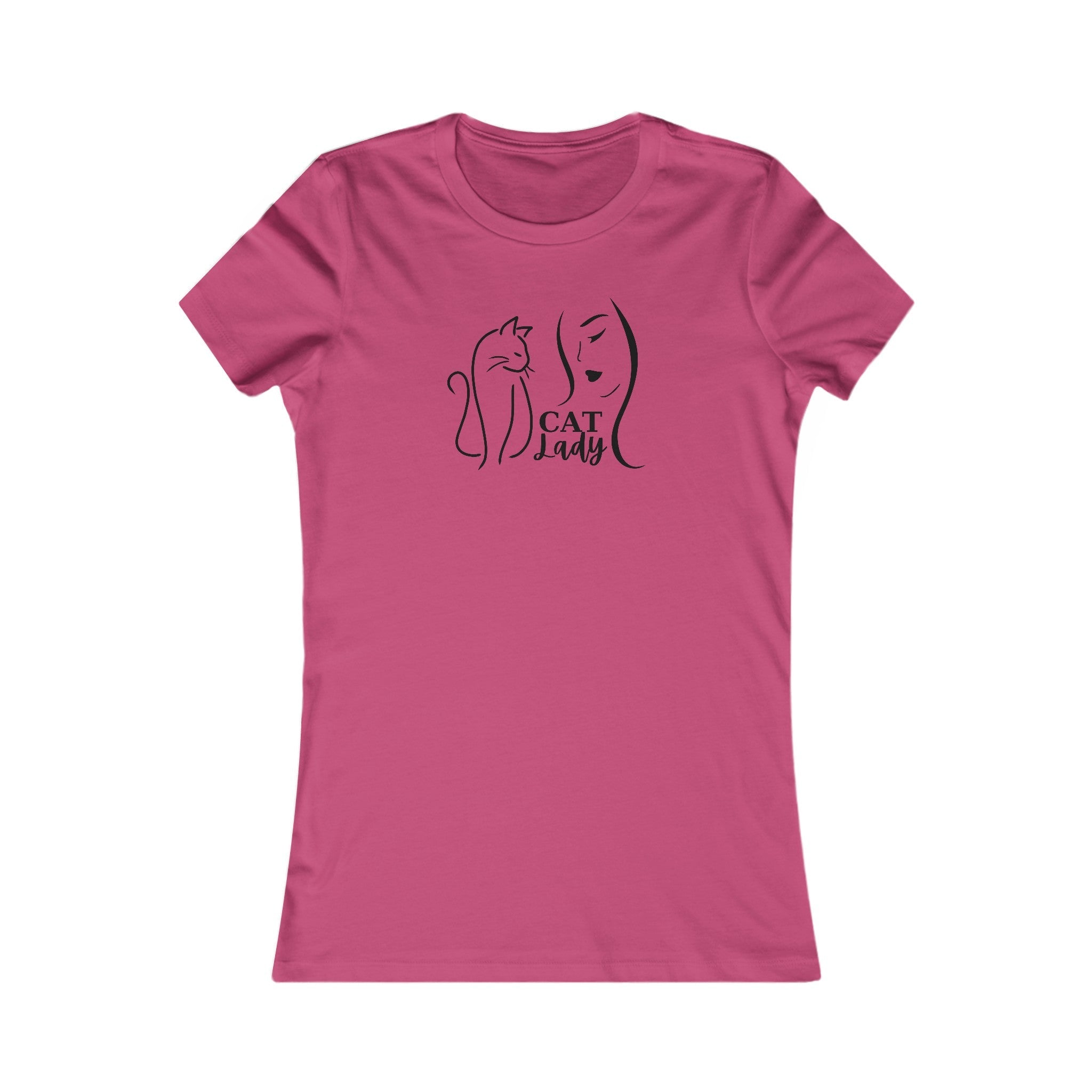 Silhouette Cat Lady Women's Favorite Tee - EpiAl's Shop