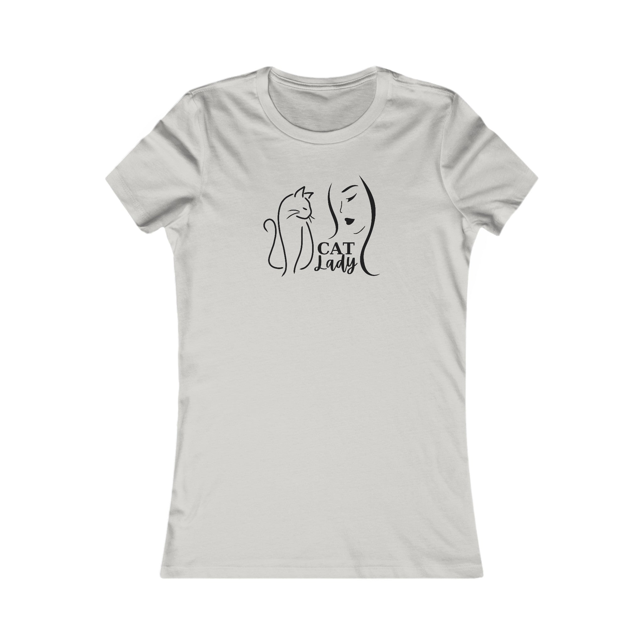Silhouette Cat Lady Women's Favorite Tee - EpiAl's Shop