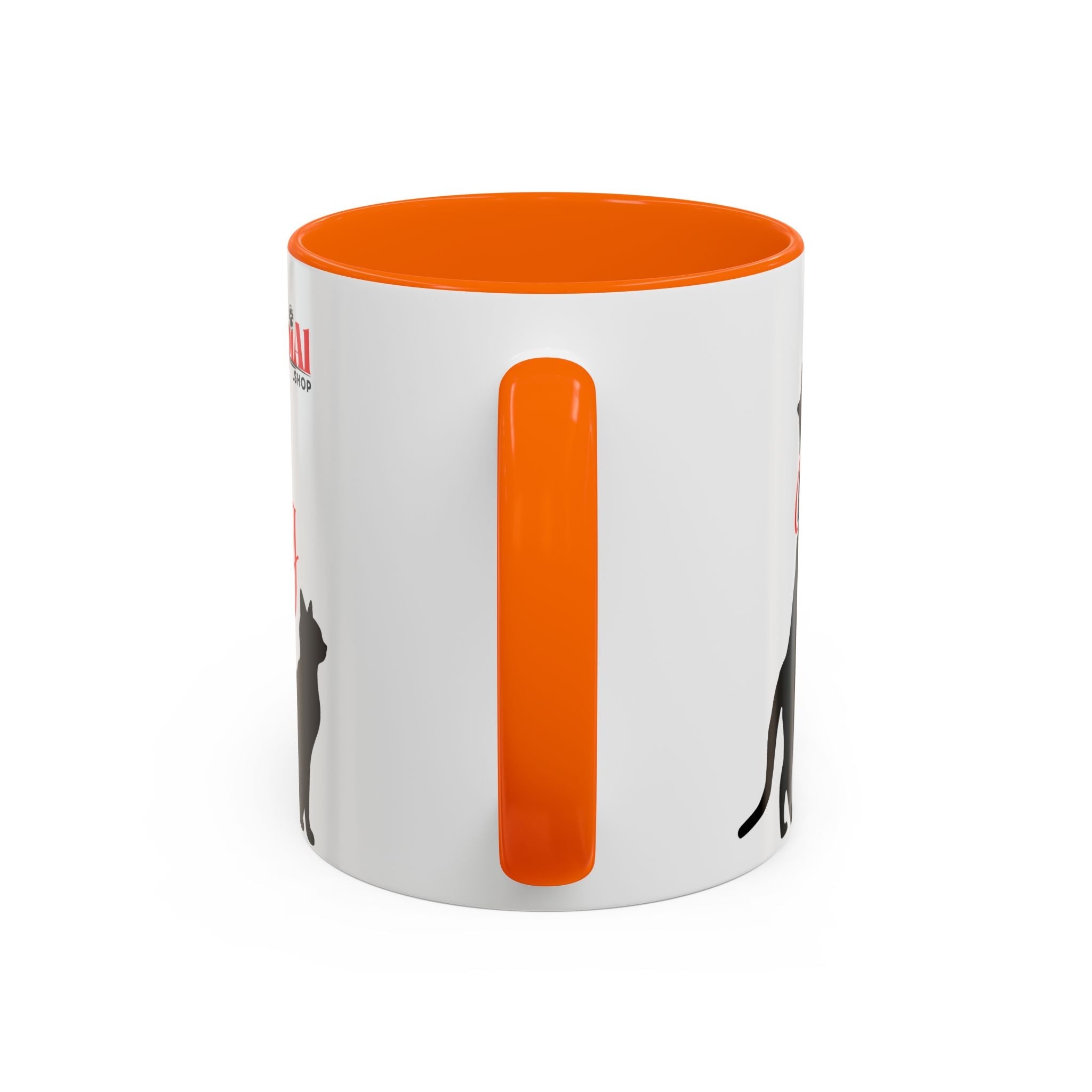 Silhouette Cat Lovers Accent Mug - Drinkware, Coffee Mugs - EpiAl's Shop