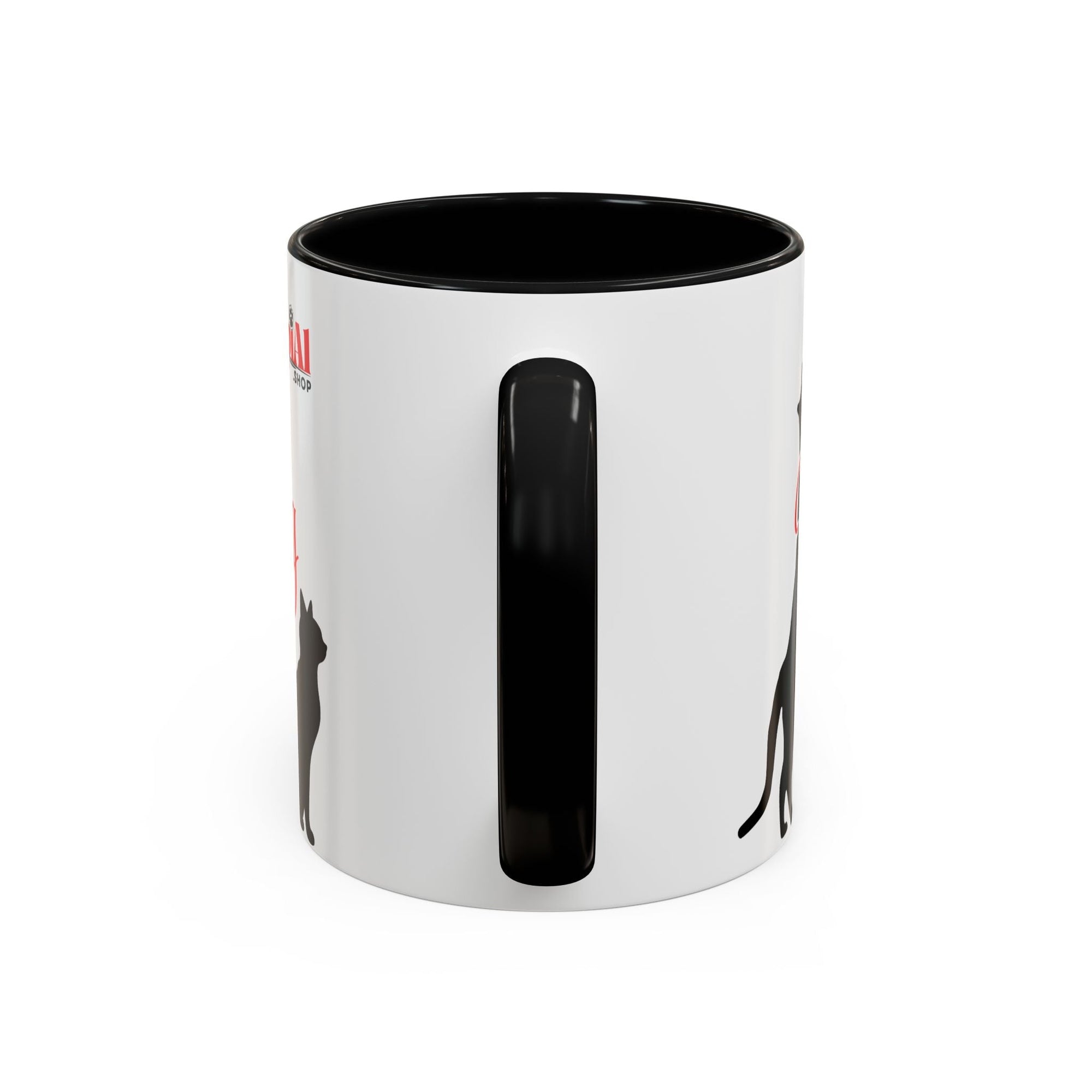 Silhouette Cat Lovers Accent Mug - Drinkware, Coffee Mugs - EpiAl's Shop