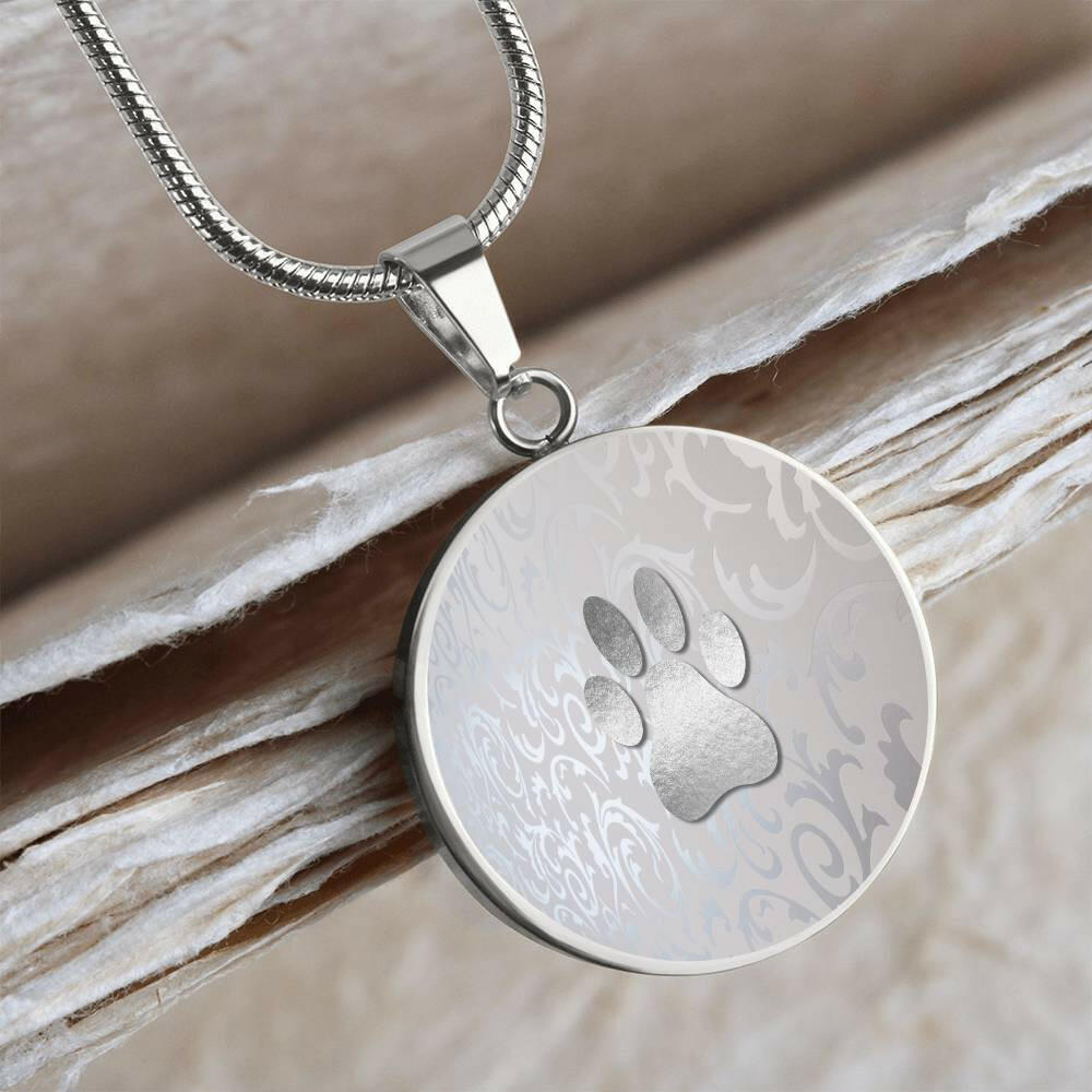 Silver Paw Necklace - Jewelry - Epileptic Al’s Shop
