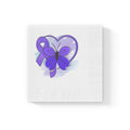 Simple Purple Butterfly Epilepsy Awareness White Coined Napkins - Paper Products, Napkins - EpiAl's Shop