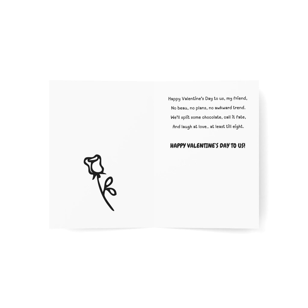 Single, But Not Alone – Funny Cat Valentine’s Day Friendship Card - Paper Products, Greeting Cards - EpiAl's Shop