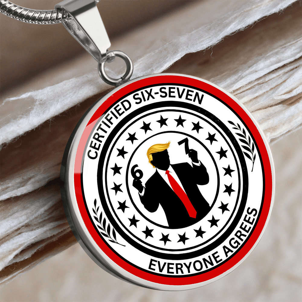 Six Seven Circle Necklace – Political Parody Statement Jewelry - Jewelry, Necklaces - EpiAl's Shop