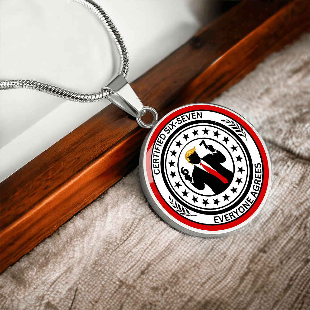 Six Seven Circle Necklace – Political Parody Statement Jewelry - Jewelry, Necklaces - EpiAl's Shop