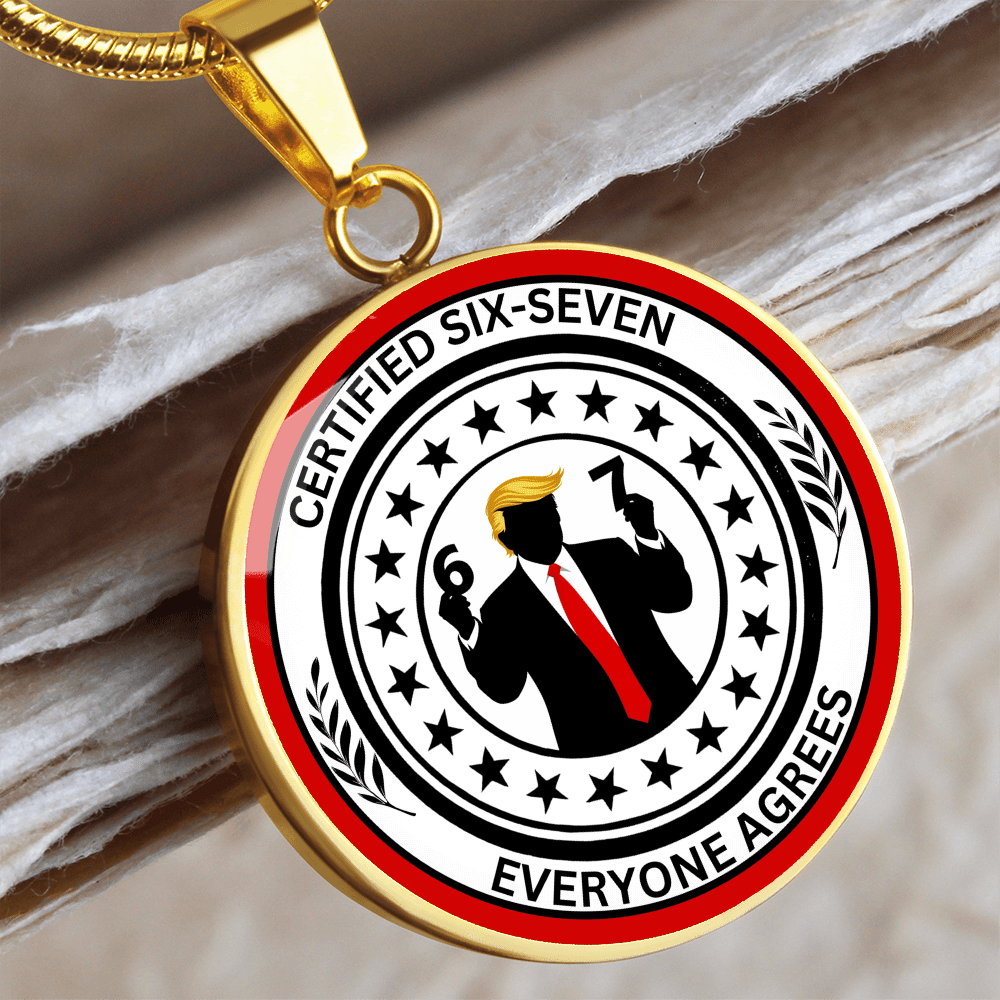 Six Seven Circle Necklace – Political Parody Statement Jewelry - Jewelry, Necklaces - EpiAl's Shop