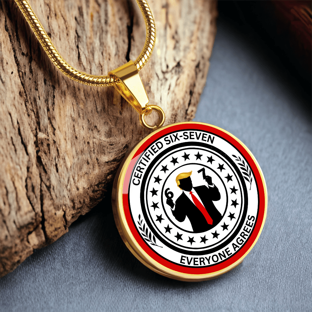 Six Seven Circle Necklace – Political Parody Statement Jewelry - Jewelry, Necklaces - EpiAl's Shop