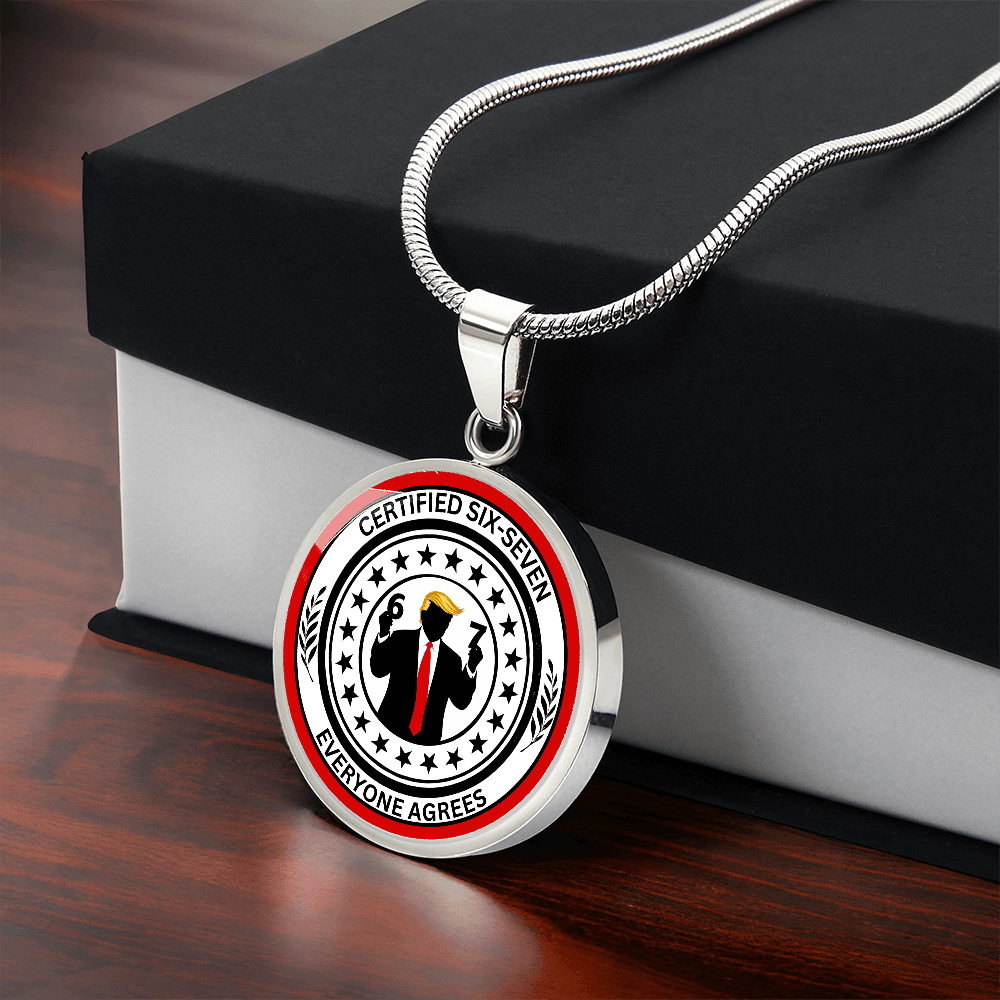 Six Seven Circle Necklace – Political Parody Statement Jewelry - Jewelry, Necklaces - EpiAl's Shop