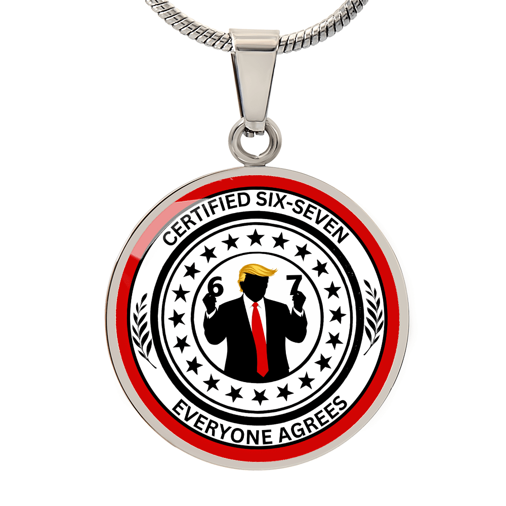 Six Seven Circle Necklace – Political Parody Statement Jewelry - Jewelry, Necklaces - EpiAl's Shop