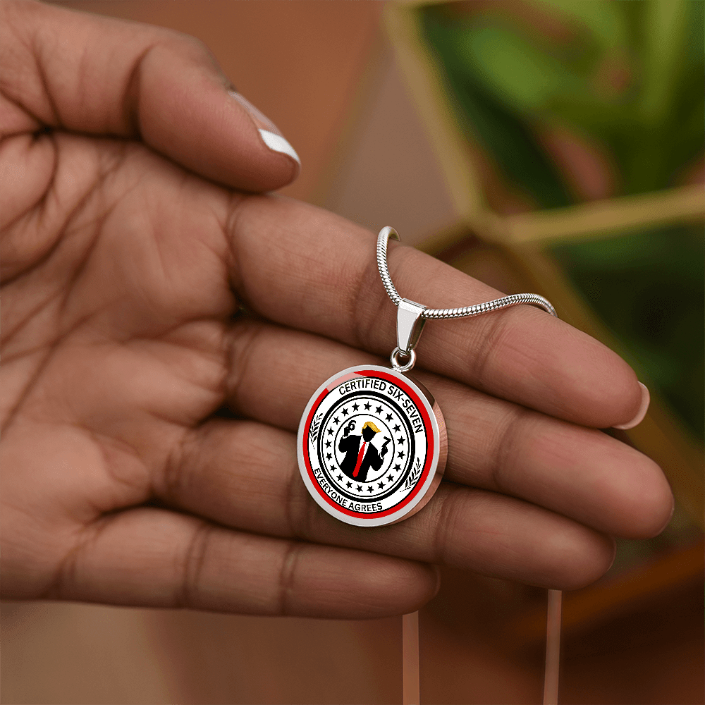 Six Seven Circle Necklace – Political Parody Statement Jewelry - Jewelry, Necklaces - EpiAl's Shop