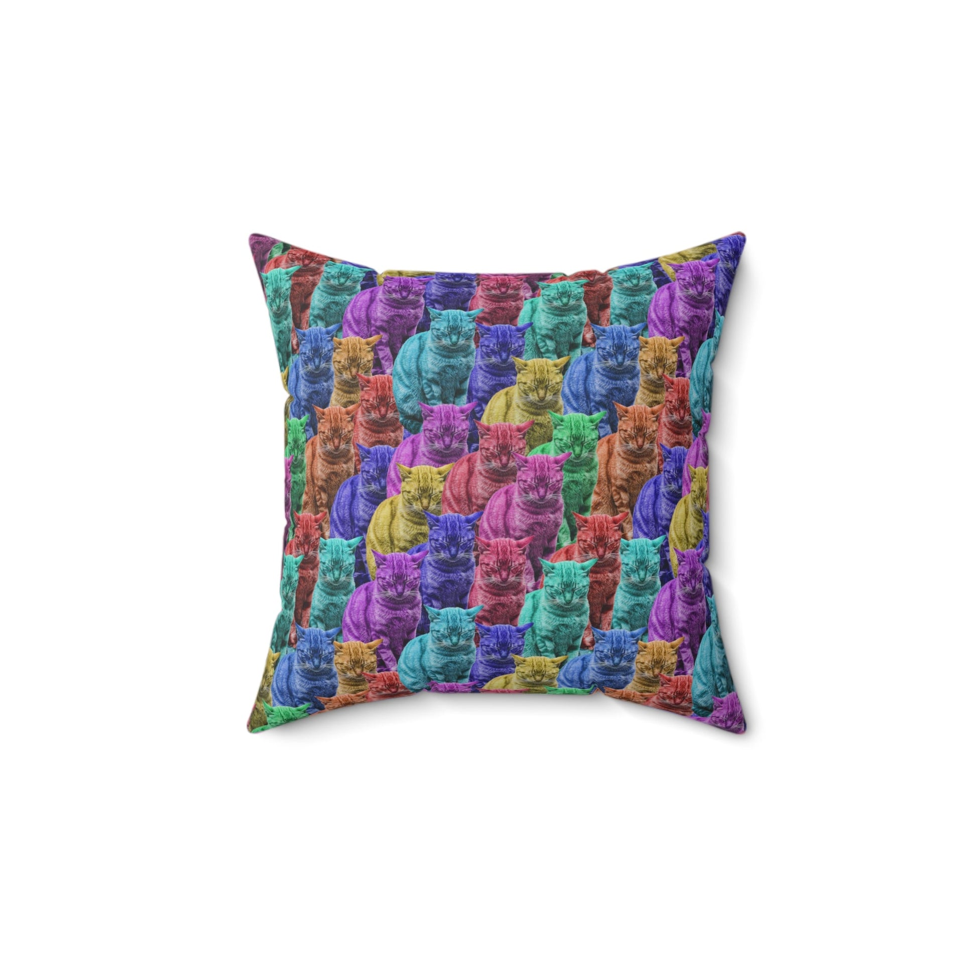 Sleepy Tabbies Spun Polyester Square Pillow - Home Decor - Epileptic Al’s Shop