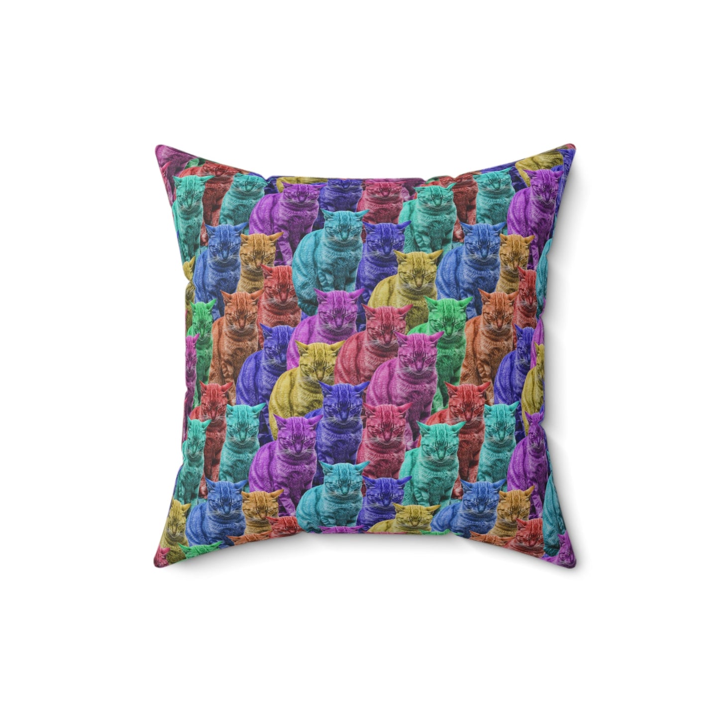 Sleepy Tabbies Spun Polyester Square Pillow - Home Decor - Epileptic Al’s Shop