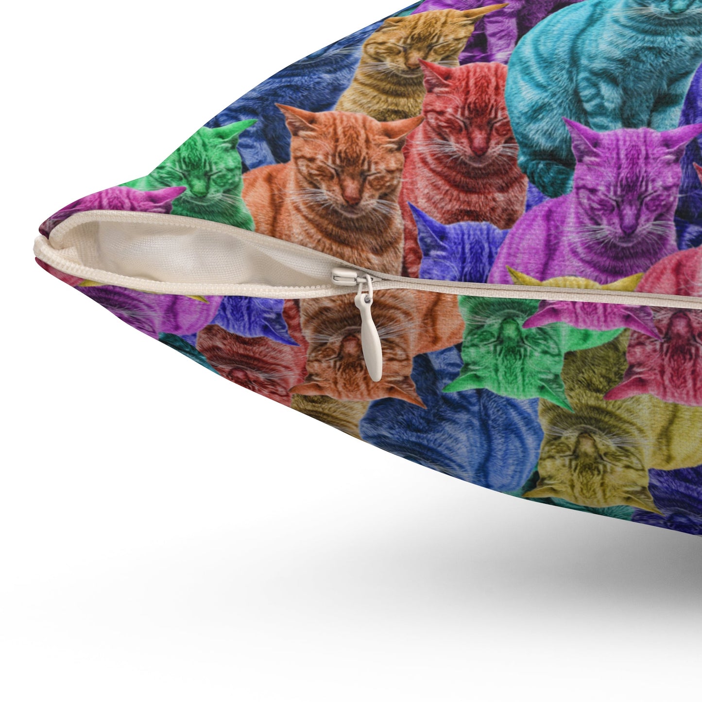 Sleepy Tabbies Spun Polyester Square Pillow - Home Decor - Epileptic Al’s Shop