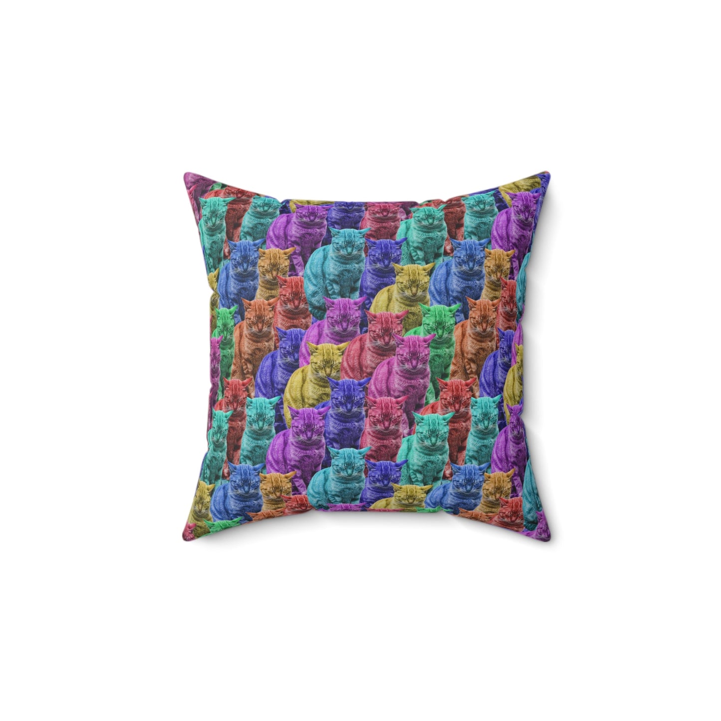 Sleepy Tabbies Spun Polyester Square Pillow - Home Decor - Epileptic Al’s Shop