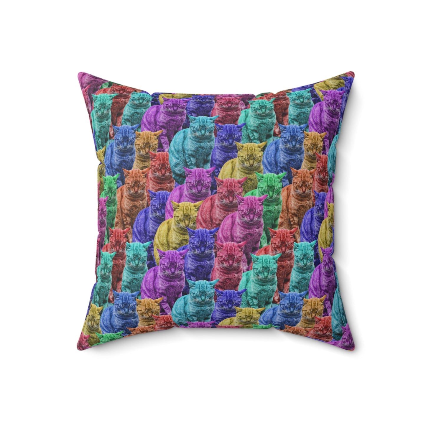 Sleepy Tabbies Spun Polyester Square Pillow - Home Decor - Epileptic Al’s Shop