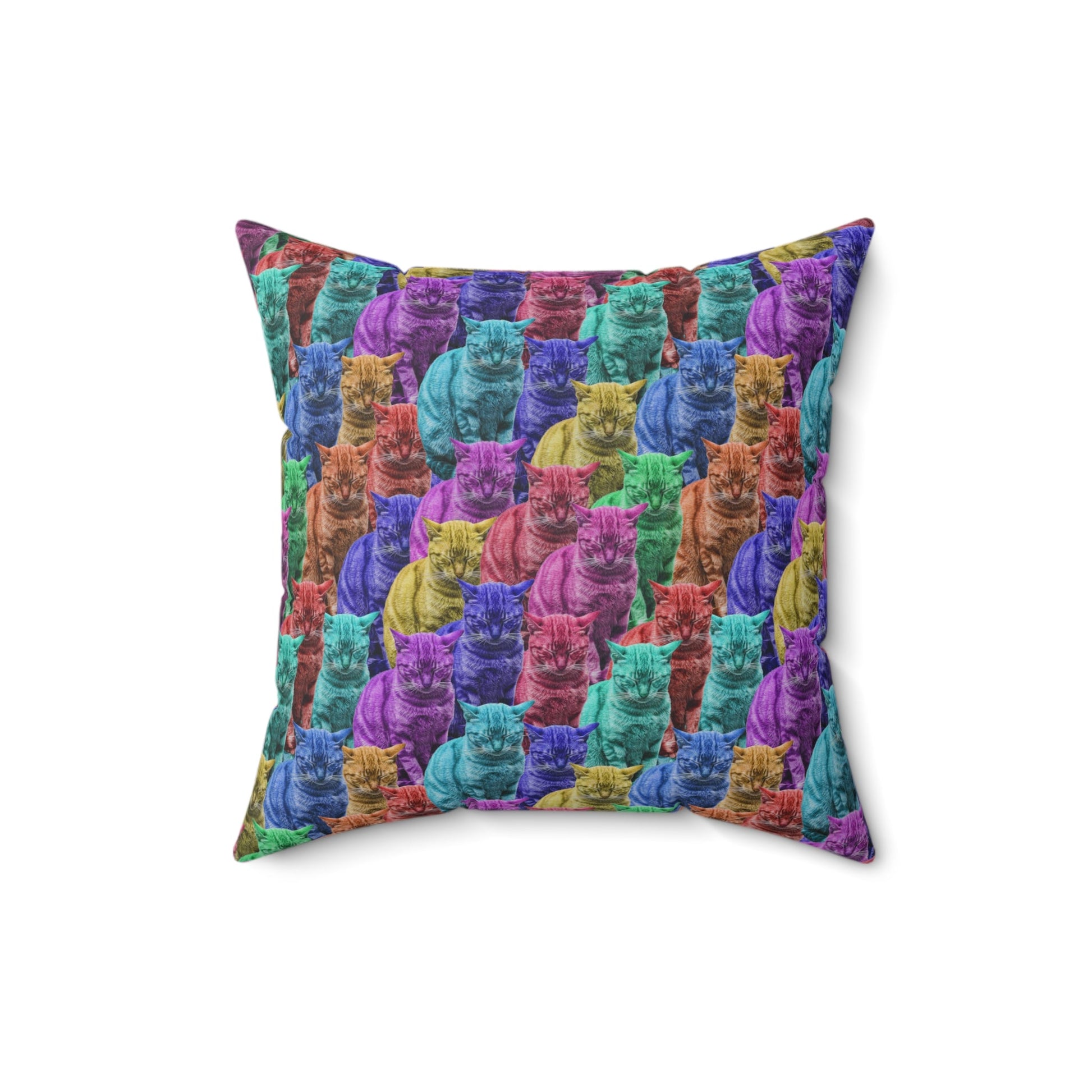 Sleepy Tabbies Spun Polyester Square Pillow - Home Decor - Epileptic Al’s Shop