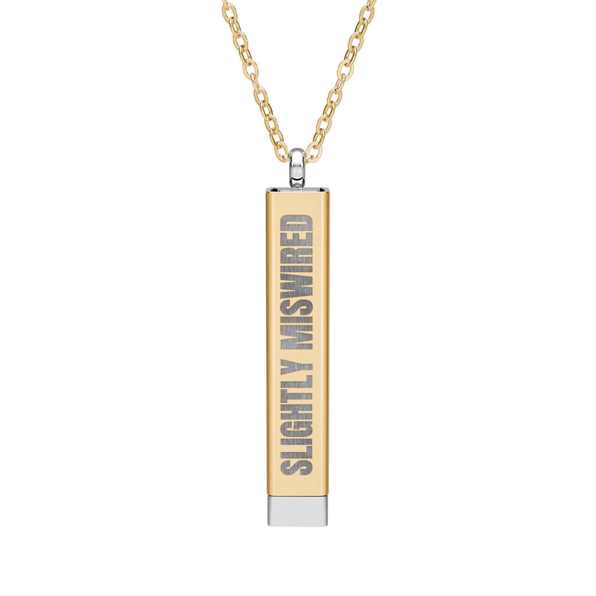 Slightly Miswired, Still Fabulous Hidden Message Sliding Bar Necklace - Jewelry, Necklaces - EpiAl's Shop