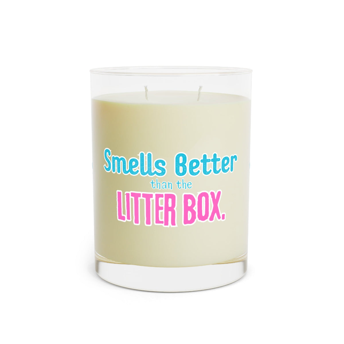 Smells Better Than the Litter Box Two-Wick Soy Candle 11oz Glass - Decor, Candles, Scented - EpiAl's Shop