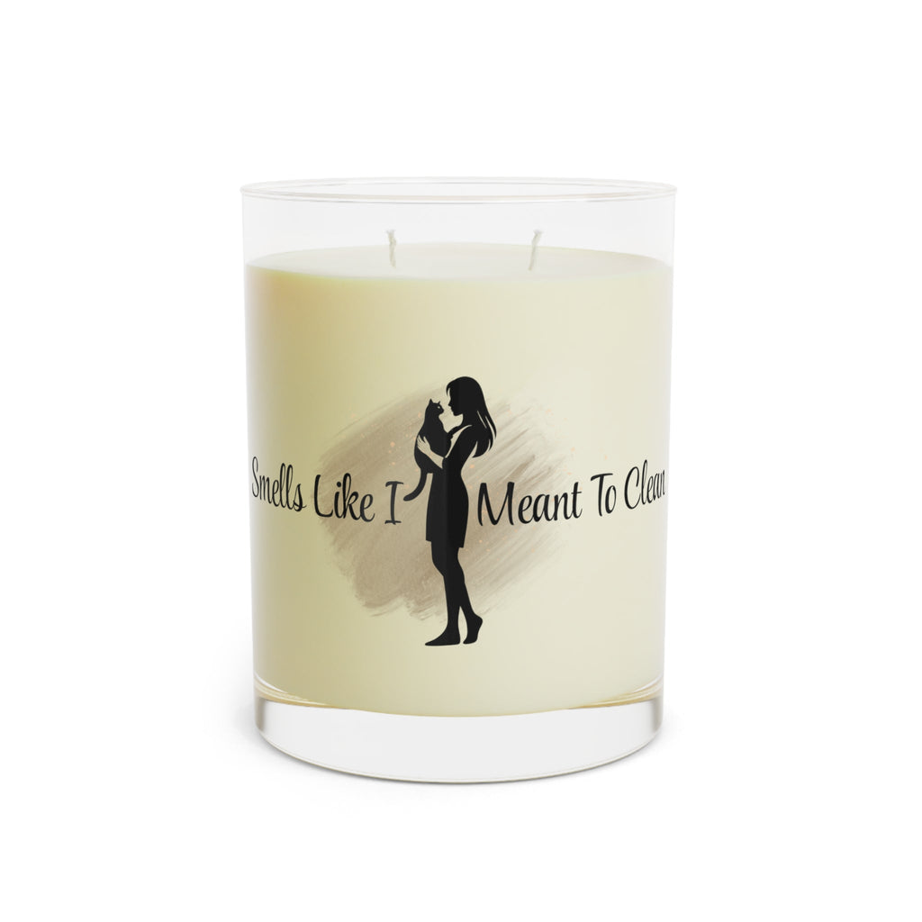 Smells Like I Meant To Clean – Funny Cat Lover Glass Candle - Decor, Candles, Scented - EpiAl's Shop