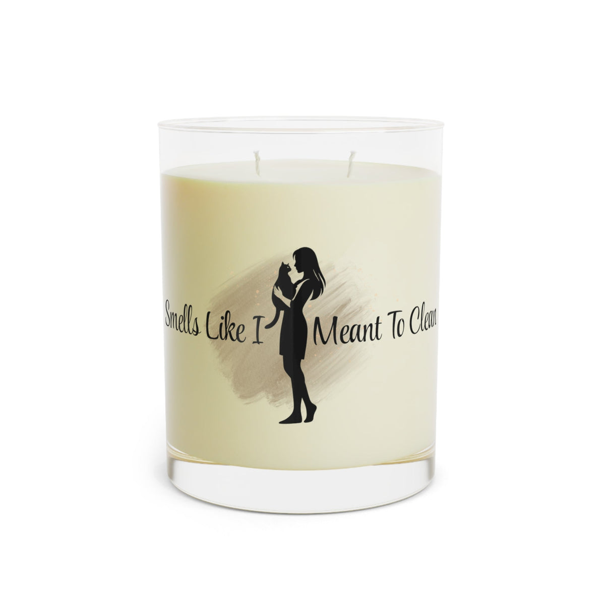 Smells Like I Meant To Clean – Funny Cat Lover Glass Candle - Decor, Candles, Scented - EpiAl's Shop
