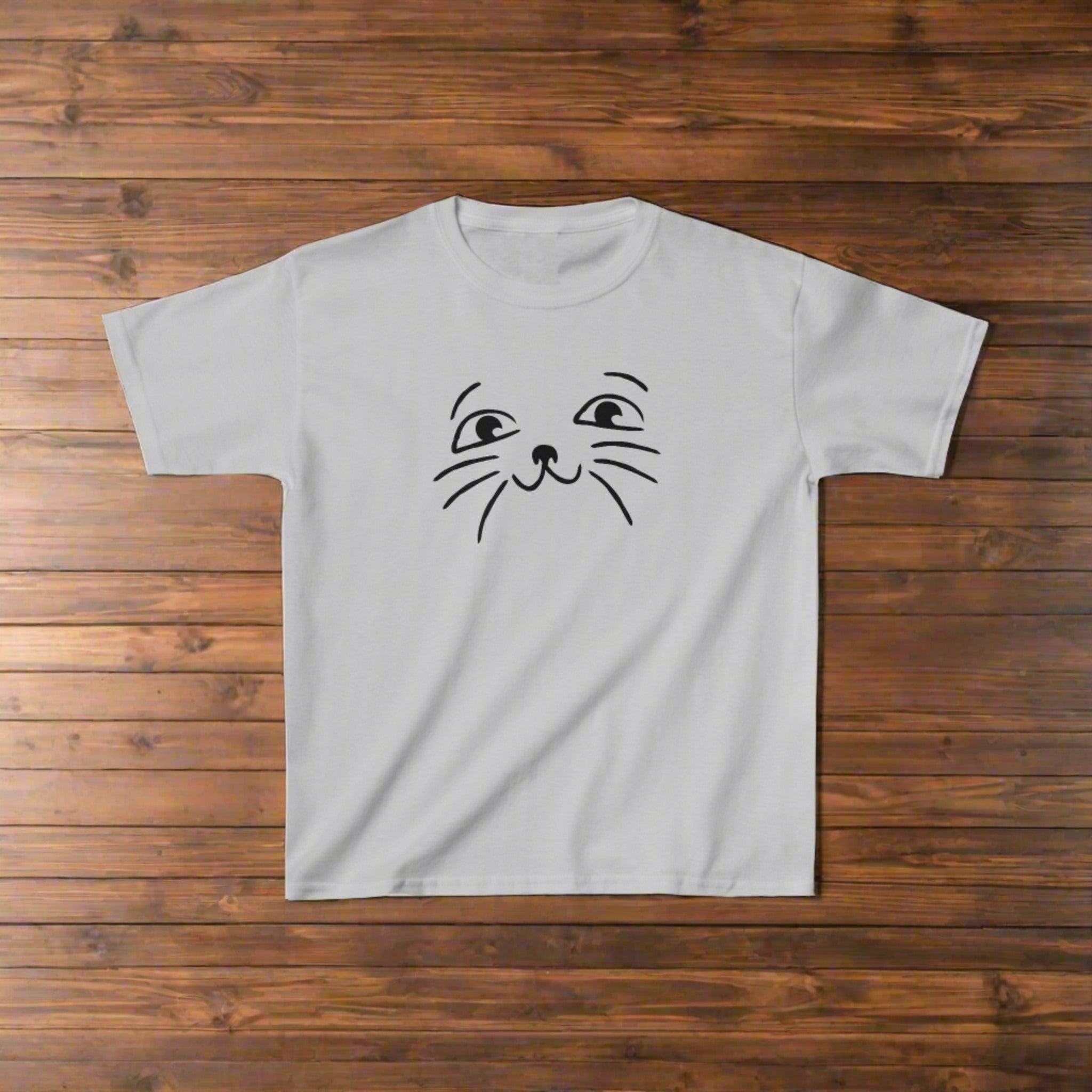 Smiley Cat Kids Heavy Cotton™ Tee - EpiAl's Shop
