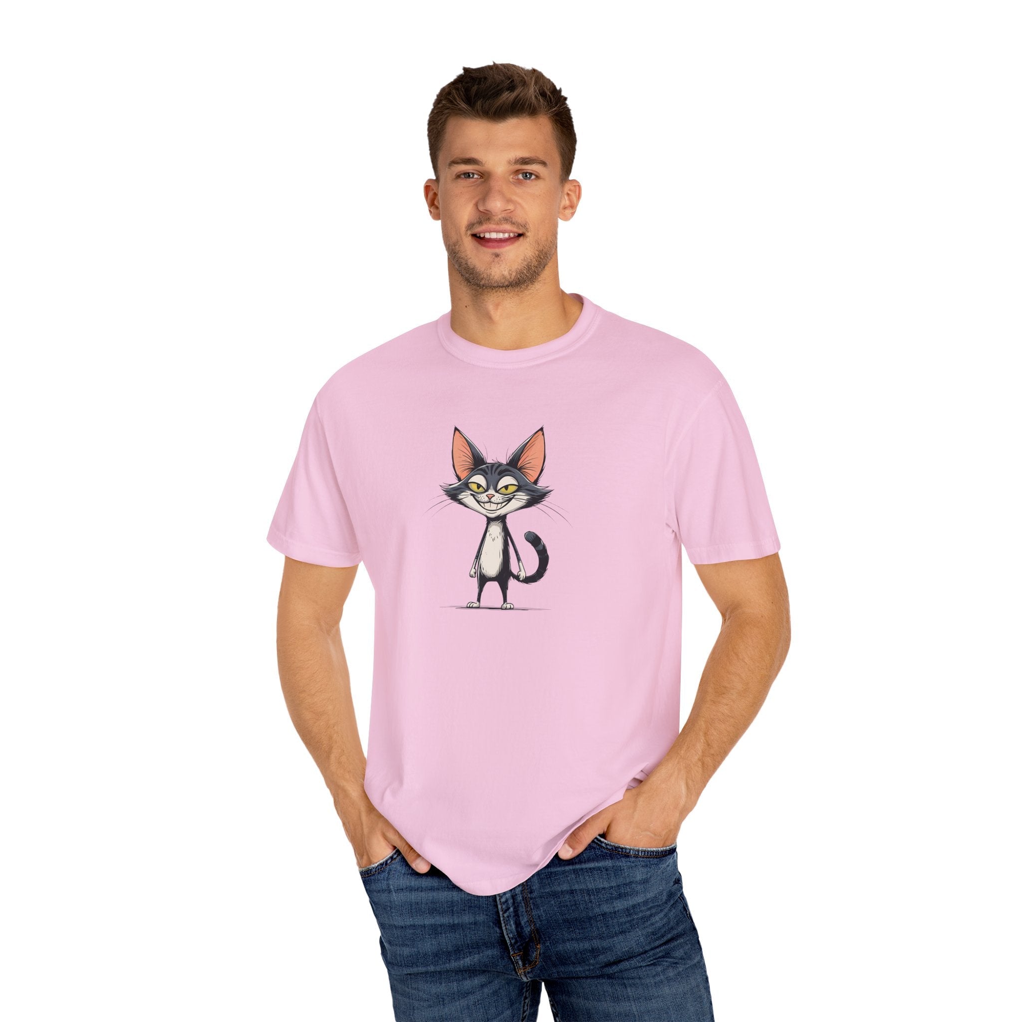 Smiling Cat Unisex T-Shirt | Funny Cat Tee - Clothing, T-shirts - EpiAl's Shop