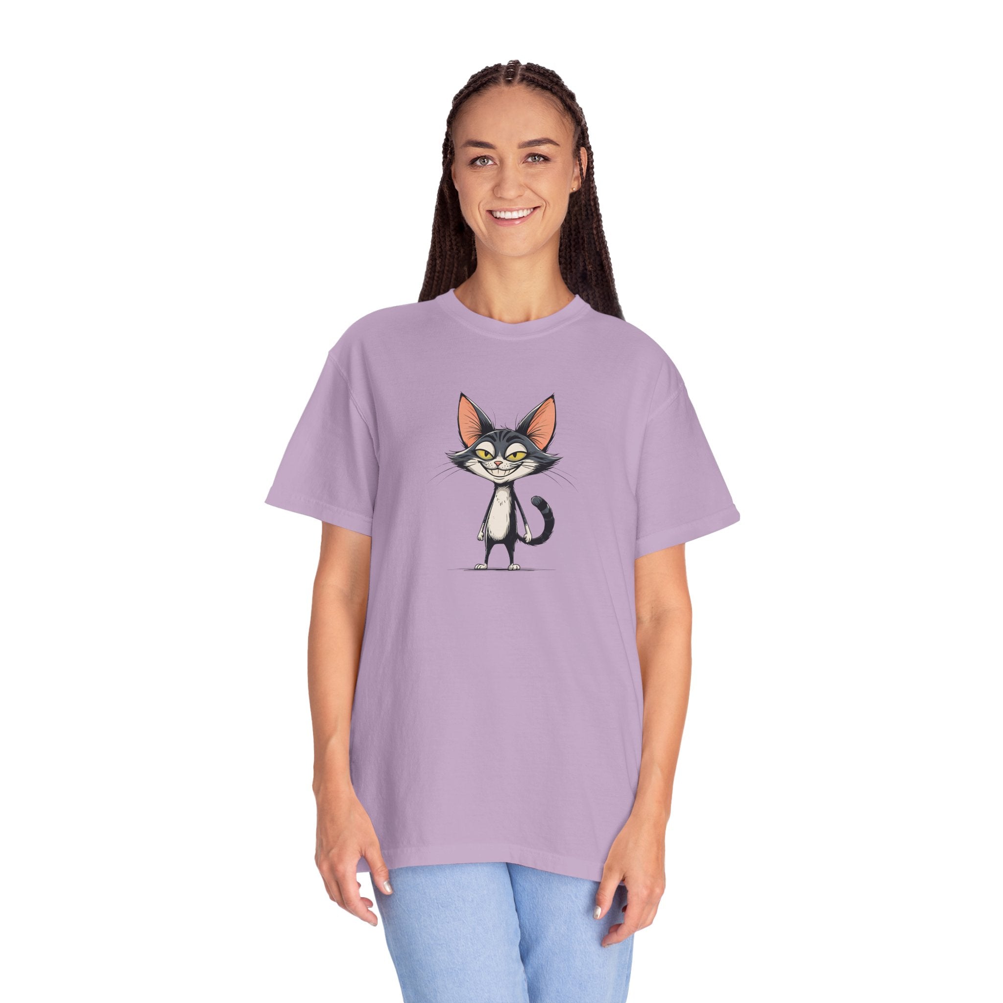 Smiling Cat Unisex T-Shirt | Funny Cat Tee - Clothing, T-shirts - EpiAl's Shop
