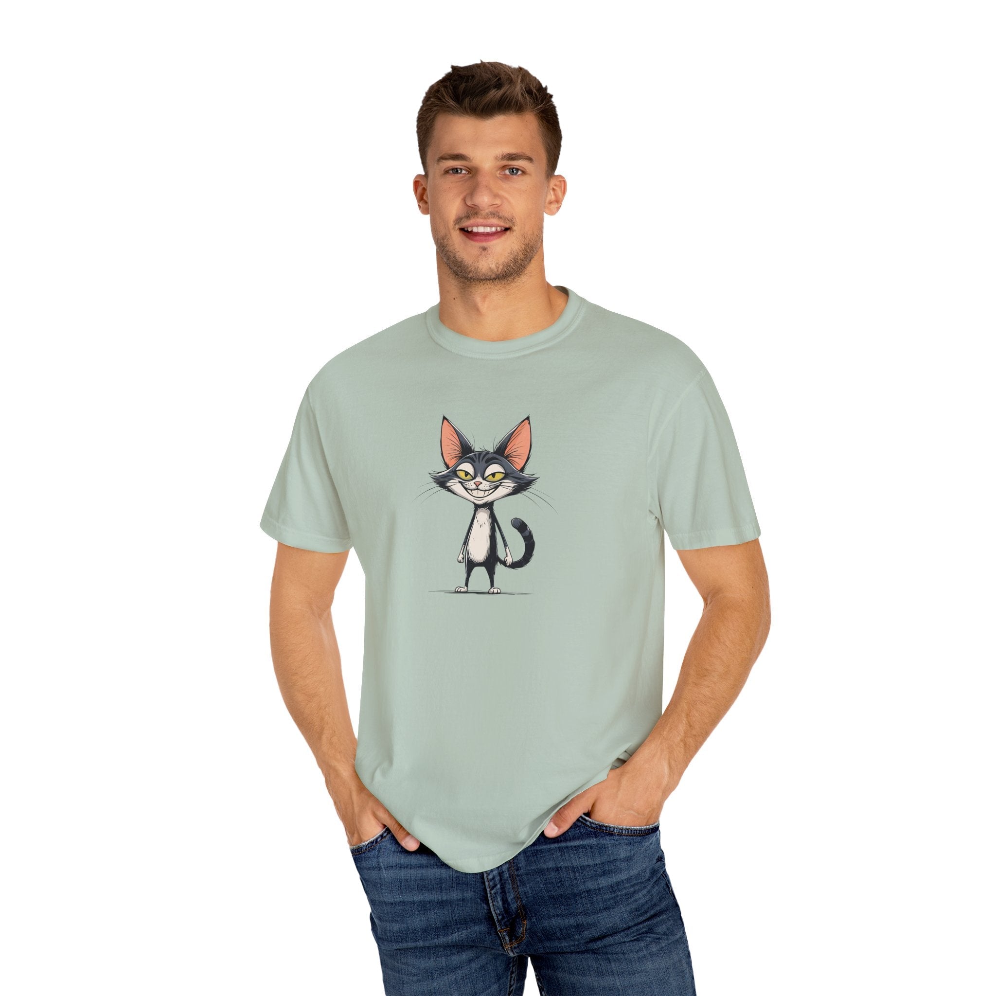Smiling Cat Unisex T-Shirt | Funny Cat Tee - Clothing, T-shirts - EpiAl's Shop