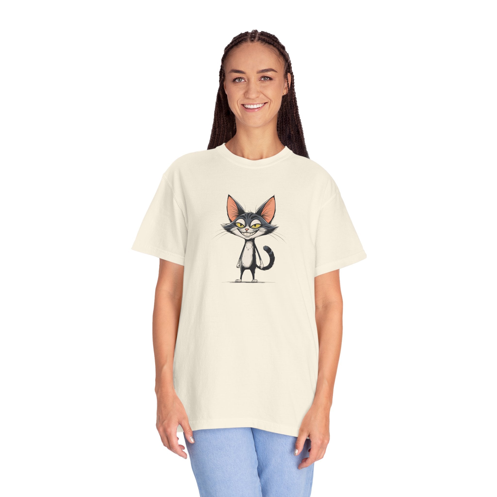 Smiling Cat Unisex T-Shirt | Funny Cat Tee - Clothing, T-shirts - EpiAl's Shop