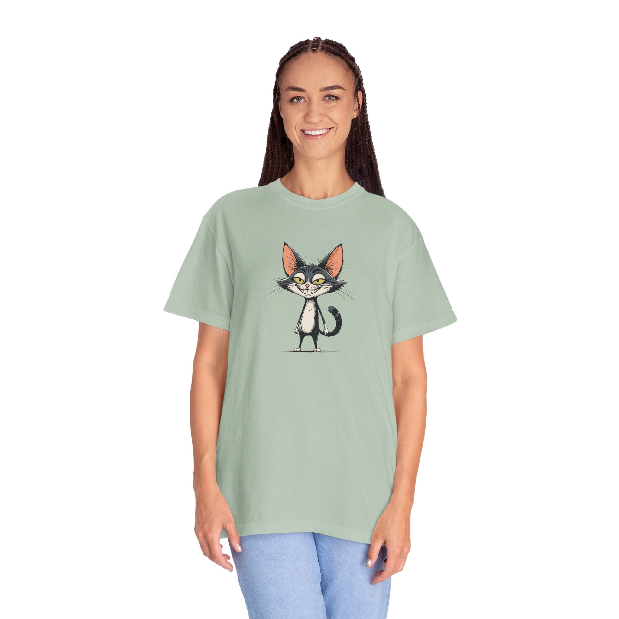 Smiling Cat Unisex T-Shirt | Funny Cat Tee - Clothing, T-shirts - EpiAl's Shop