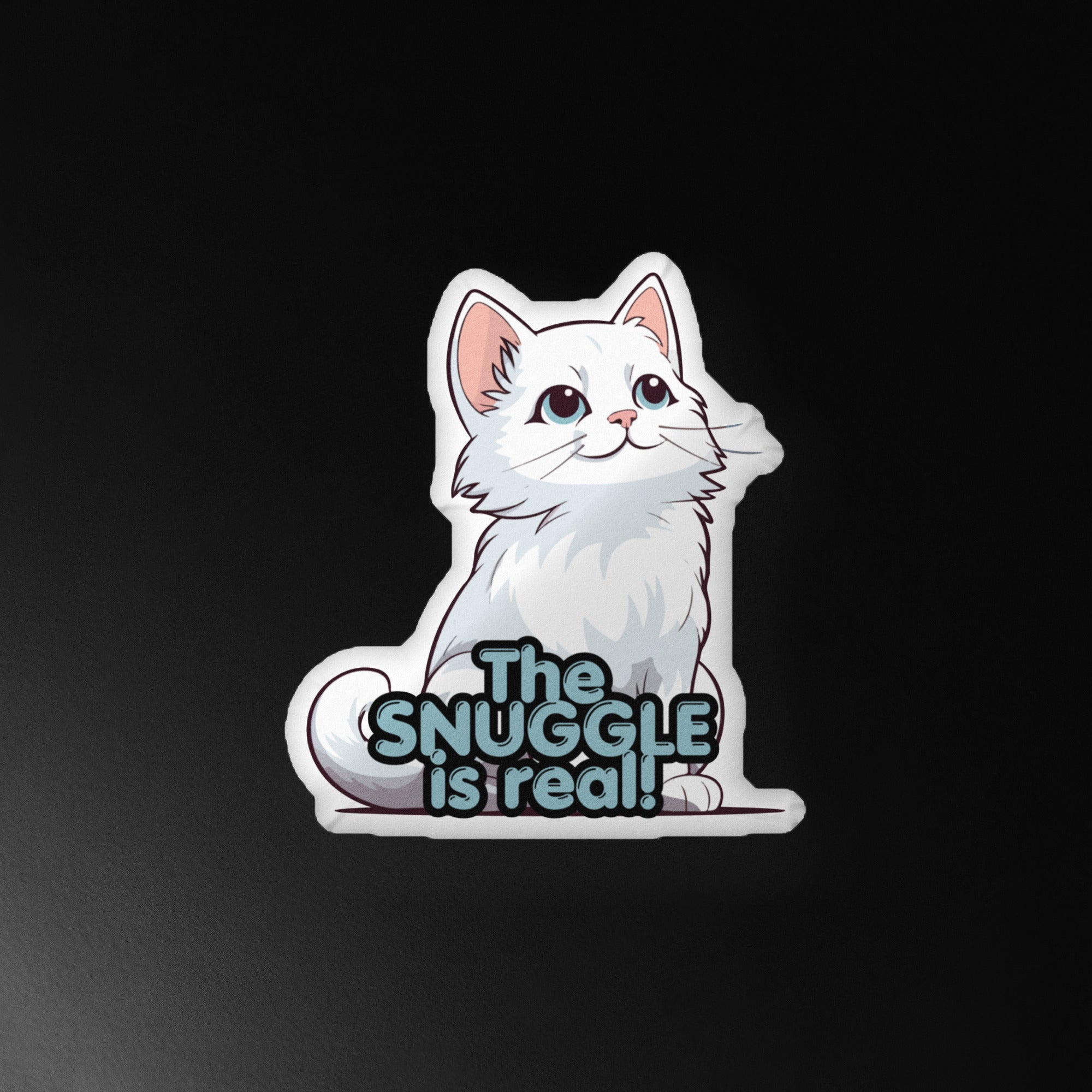 Snuggle is Real Cat Shaped Pillow - Home Decor - EpiAl's Shop