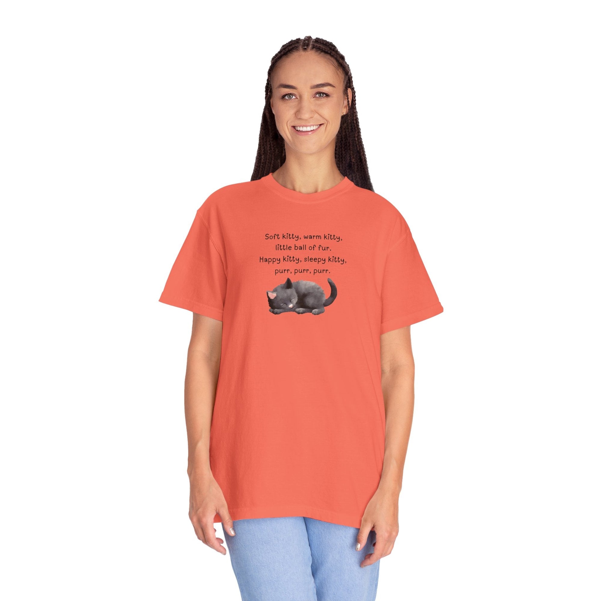 Soft Kitty Warm Kitty Unisex Garment - Dyed T - shirt - T - Shirt - Epileptic Al’s Shop