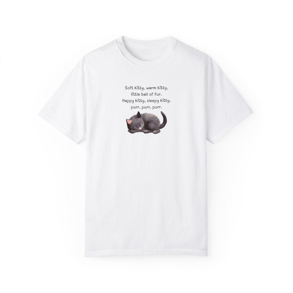 Soft Kitty Warm Kitty Unisex Garment - Dyed T - shirt - T - Shirt - Epileptic Al’s Shop