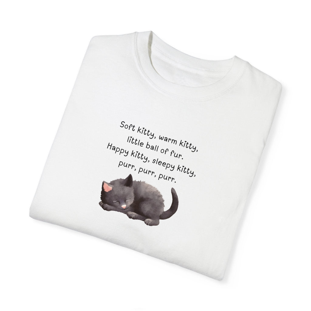 Soft Kitty Warm Kitty Unisex Garment - Dyed T - shirt - T - Shirt - Epileptic Al’s Shop